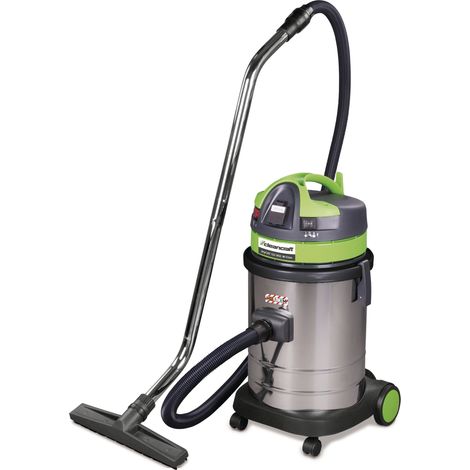 Aspirateur industriel à sec - classe M - pour poussières dangereuses et fines - cuve en acier inoxydable de 33 litres 1 moteur 1 kW 230 V Cleancraft DRYCAT 133 IRSC M-CL