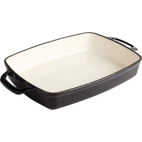 Plat en fonte rectangulaire 2.8 L noir - Vogue (1/5)