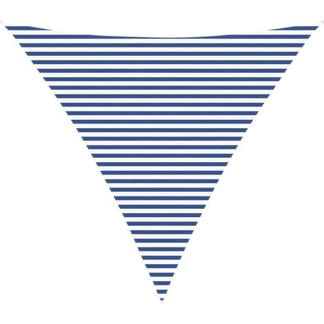 vidaXL Vela da ombra solare Blu e Bianco 5 x 5 x 5 m