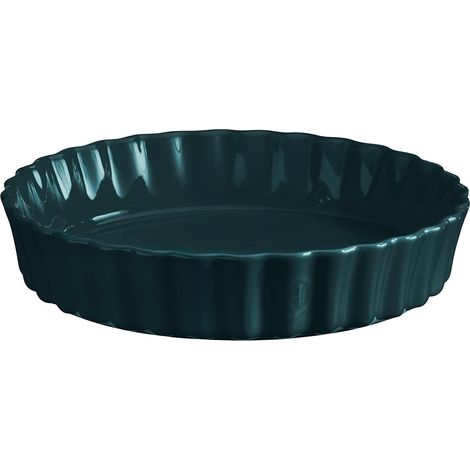 Emile Henry 736024 Tortiera alta/piatto per torta 24 cm, ceramica Belle-Ile (1/3)