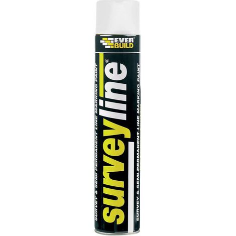 Everbuild SURVEYWE Survey Line Marker Spray White 700ml EVBSURVEYWH (1/5)