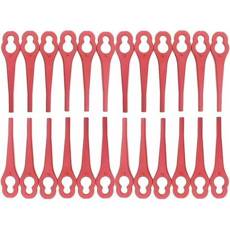 Ensemble de lames de rechange 100 pièces accessoires de coupe-herbe pour coupe-herbe sans fil , couteau en plastique pour coupe-herbe (1/5)