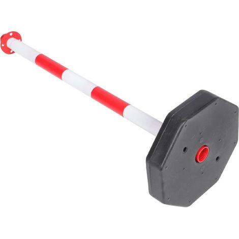 Cône de signalisation cône de Chantier en Plastique Rouge et Blanc, cône de stationnement Mobile à roulettes, barrière de sécurité pour Formation des conducteurs et Garage