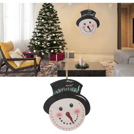 Weihnachtsdekorationen aus Holz, Wohndekoration, Weihnachtsbaumschmuck, Weihnachtsschneemannuhren, Türdekorationen (1/5)