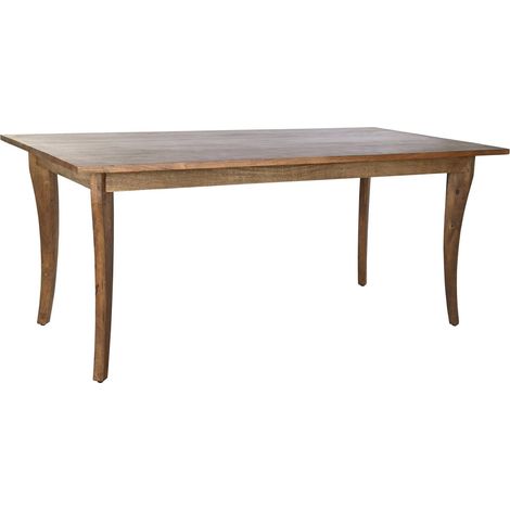 Table de salon élégante en bois massif durable - Marron chocolat profond (1/5)