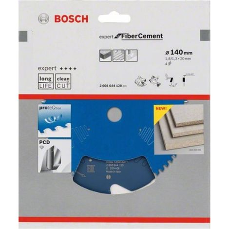 Hoja de sierra circular.Expert FC 140x1,8x20mm Z4 TF Bosch