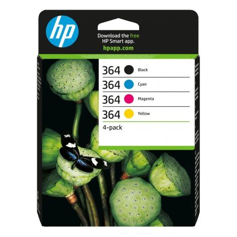 HP 364 4er-Pack (N9J73AE) Tintenpatronen-Multipack, C/M/Y/BK