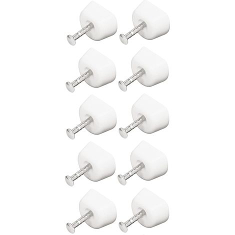 cyclingcolors 10x reggipiani perni supporto mensole plastica con chiodo acciaio chiodi staffe tasselli scaffale mobili (1/4)