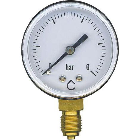 Manomètre sec à raccordement radial Mesure de 0 à 6 bars 802-03