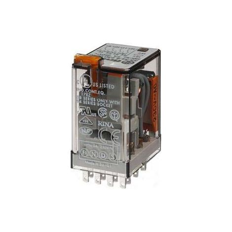 Finder 55.34.8.024.0050 Relè ad innesto 24 V/AC 7 A 4 scambi 1 pz.