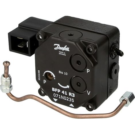 De Dietrich – Pompe à fioul BFP 41 R3 – Tuyauterie incluse – Pour M 100 - S, M 100 - N, JET 18/25 – Performance optimisée pour installations professionnelles
