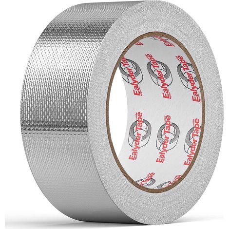Ruban Feuille Aluminium 50mmx25m Résistant Chaleur Autocollant Ventilation (1/5)