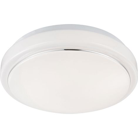Plafoniera LED soggiorno plafoniera plafoniera moderna, alluminio bianco, 1x LED 8W 550Lm bianco caldo, DxH 26x8 cm