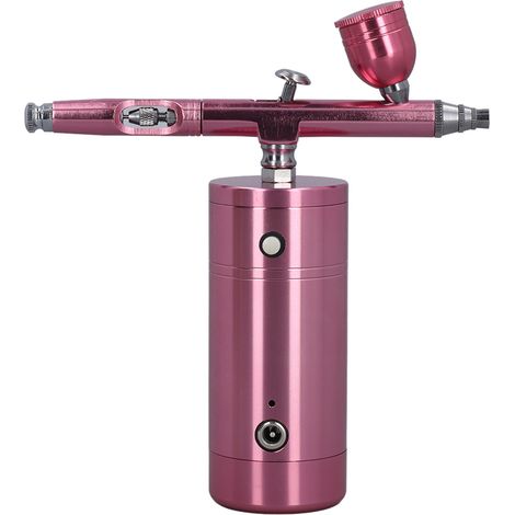 Kit Aérographe Portable Rechargeable avec Compresseur, Pistolet Pulvérisateur pour Peinture Artistique, Maquillage et Décoration de Gâteaux (1/5)