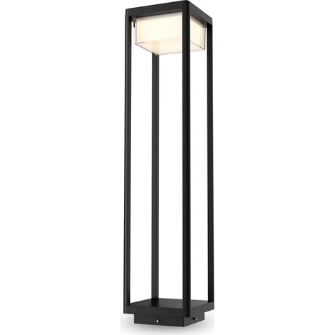 Lampada Da Terra Moderna Da Esterno Alluminio Nero Luce 10W Ip65 (1/3)