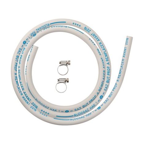 Tuyau flexible gaz butane propane 1 m – Diamètre 6 x 12 mm – Norme NF – Pression nominale XPD 36-110 pour appareils gaz – Eurogaz
