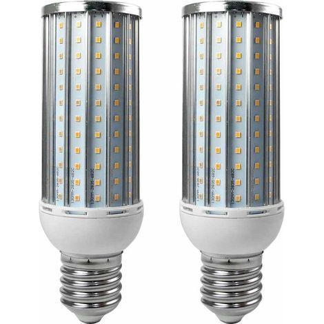 Paquete de 2 bombillas LED E40 de 50 W, aleación de aluminio, luz blanca fría, 192x2835 SMD, CA 110/220 V (1/4)