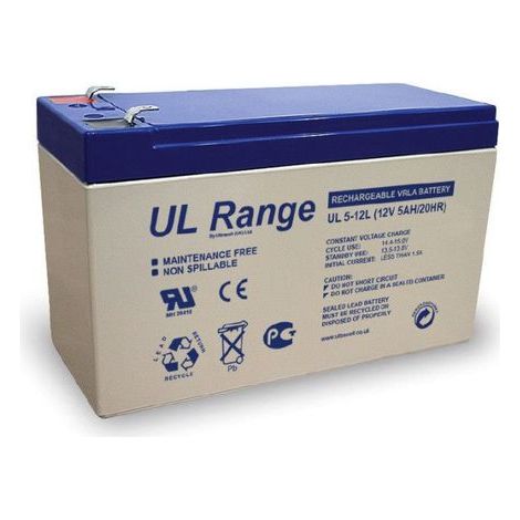 Batterie plomb étanche 12V 5Ah – Technologie AGM pour alarme – Résistante aux chocs – Idéale pour systèmes de sécurité – M-E