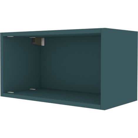 Libreria pensile moderna con montaggio rapido - Verde Petrolio