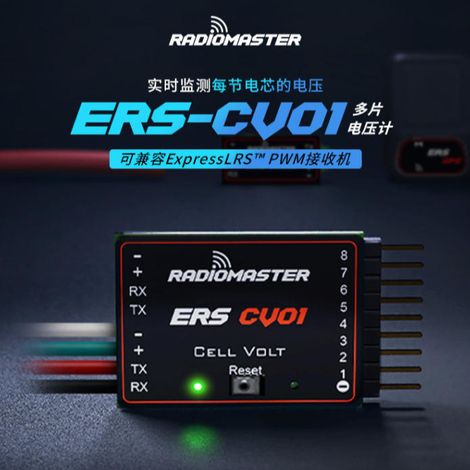 RadioMaster ERS-CV01 Multi-Chip-Voltmeter – Kompatibel mit ExpressLRS PWM-Empfängern