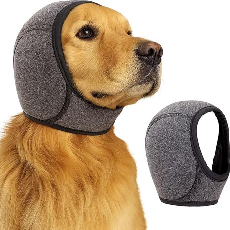 1 paire cache-oreilles pour chien, imperméable, réglable, réduction du bruit, pour bain toilettage natation orages feux d'artifice (1/5)