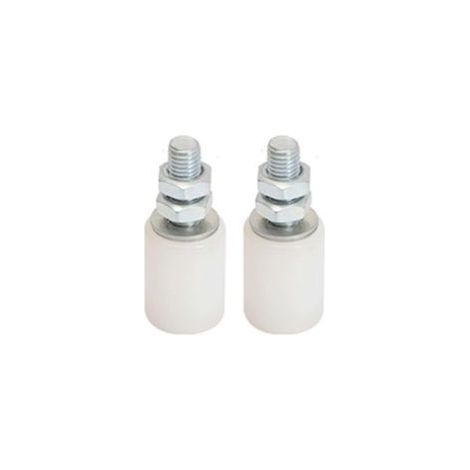 Poulie de porte coulissante 2Pcs – Roulettes pivotantes en nylon haute densité – Résistantes à l'usure et à la corrosion – Pour portes coulissantes et granges (1/5)