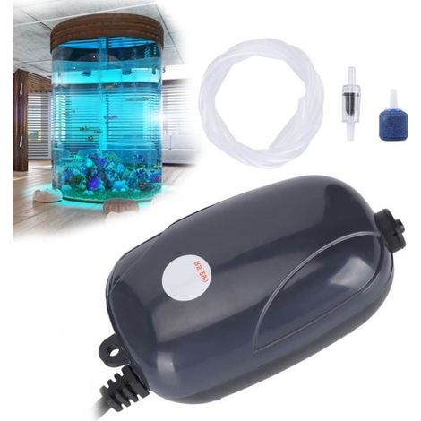 DILWE Aquarium-Luftpumpe, einstellbare Luftpumpe für Aquarien RS-290, für Süß- und Meerwasseraquarien, EU-Stecker 220V-TIM (1/4)