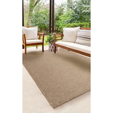 Kansas tapis intérieur extérieur look jute naturel, 60 x 090 cm