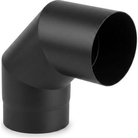 MAKA Curva 90 Gradi Canna Fumaria Legna Nero Ø 130 mm (1/5)