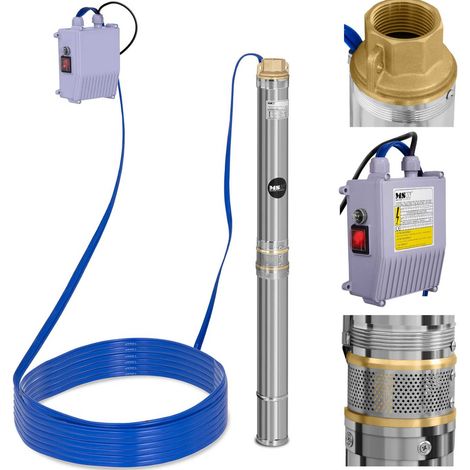 Bomba de pozo profundo MSW 3800 L/h hasta 39 m (1/5)