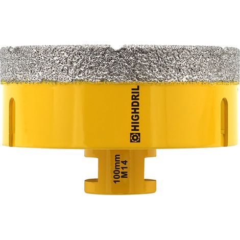 Foret Diamanté - 100MM M14 Scie Cloche Diamantée pour Porcelaine Carrelage Céramique Marbre Granit Quartz Pierre Maçonnerie Trépan Diamant Foret (1/5)