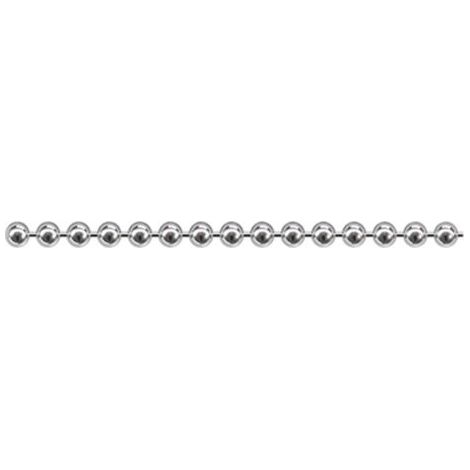 dörner + helmer 159331 Chaîne à billes nickel laiton nickelé 25 m (1/4)