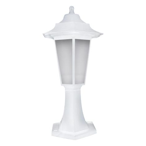Lampada da giardino bianca da terra E27 40W 43cm IP44 BEGONYA1 Ideus 03078