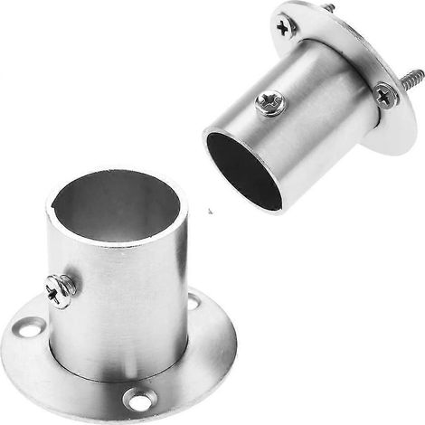 Support de tringle à vêtements en acier inoxydable (lot de 2), diamètre 25 mm (1/4)