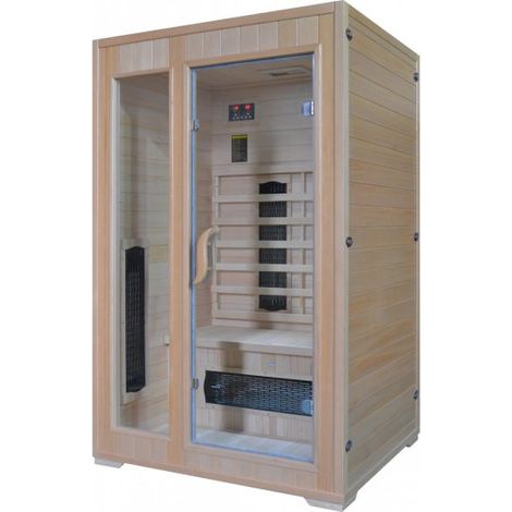 Sauna infrarossi per 2 persone 120x100x190cm Relpunt Lanaida