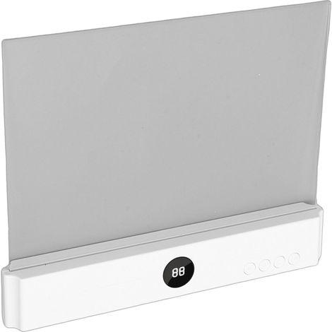 Lampe de lecture LED plate rechargeable, 3 couleurs, intensité variable, avec minuterie, idéale pour la maison, les dortoirs et les études. (1/5)