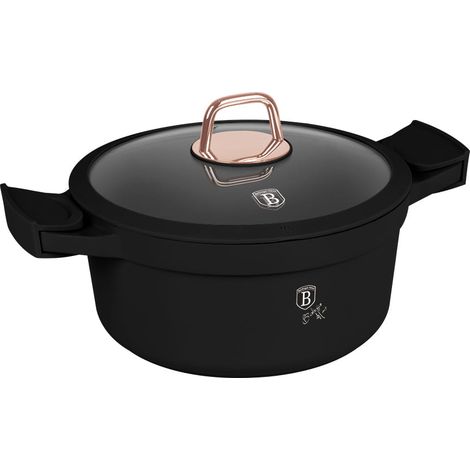 Garnek tytanowy 24cm berlinger haus BH-1457 rosa nera (1/4)