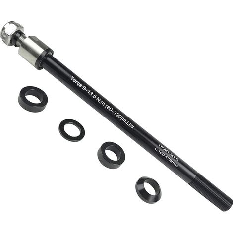 Adaptateur de remorque de vélo M12 x 1,0, réglable 160 à 178 mm, essieu enfichable, roue arrière avec entretoises, compatible avec 135/142/148 mm, pour remorque, VTT, vélo de route (1/5)