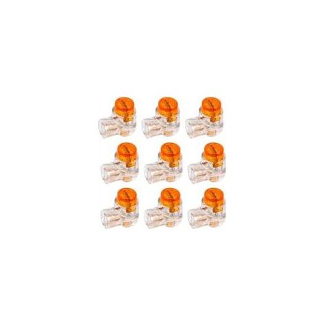 Litzee connecteurs étanches UY Scotchlok, lot de 50, pour câbles 0.4 à 1.52mm, gel d'étanchéité pour protection contre humidité et corrosion, 50 pièces Crezuo (1/4)