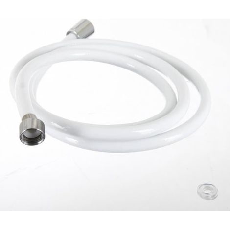 Flexible de douche blanc - 1m50 - PVC
