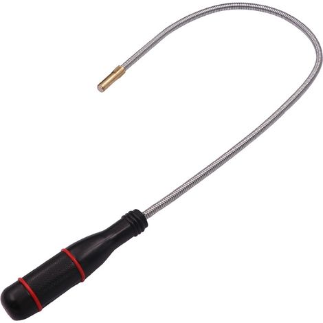 Herramienta de recogida magnética flexible de 60 cm, potente imán con mango antideslizante, herramienta telescópica para mecánicos, herramienta de recogida magnética portátil para alcanzar lugares dif