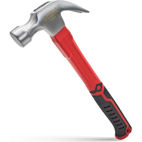 Marteau de Charpentier Arrache-Clou 16oz Acier Carbone Forgé (1/5)