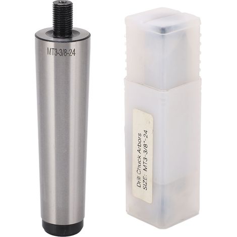 MT3 Bohrfutteradapter mit 3/8-Zoll-24-Gewinde, konischem Schaft, für Gewindeschneidmaschinen