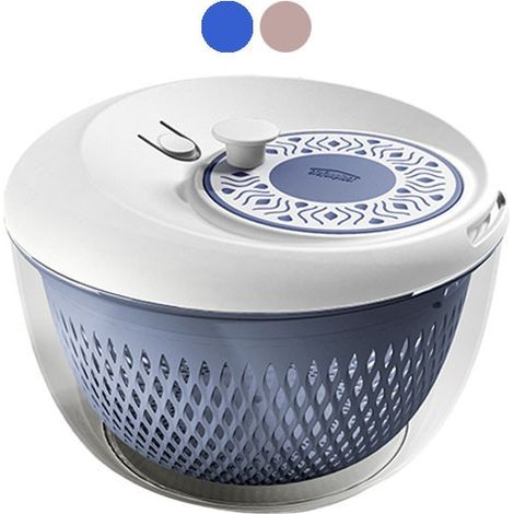 Centrifuga insalata 2 in 1 blu e bianco Stefanplast Tosca cm 26x18