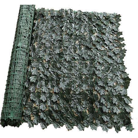 Grillage occultant en lierre artificiel, rouleau de haies artificielles et feuillage pour décoration extérieure de jardin, écran de confidentialité.