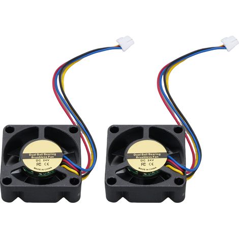 Ortviai Ventilateur de refroidissement pour buse d'imprimante 3D K2 PLUS – 2 pièces, 30x30x10 mm, à roulements à billes doubles et faible bruit