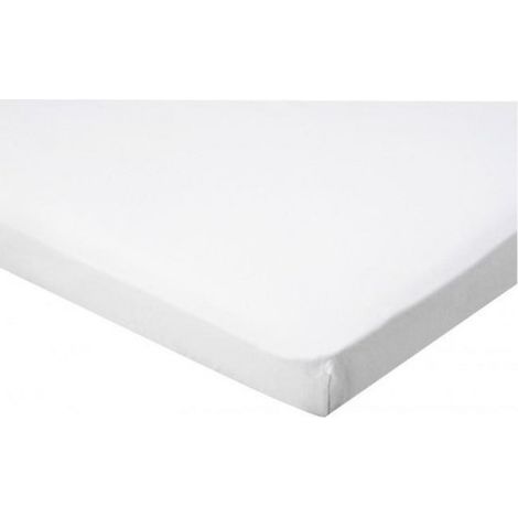 Surmatelas en satin de coton Senzatione blanc - 140 x 200 + 15