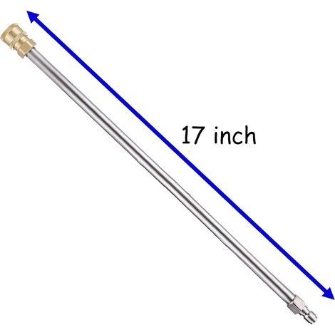 Verlängerung für Hochdruckreiniger, elektrische Reinigungslanze, 17 Zoll, 1/4" Schnellanschluss (1/4)