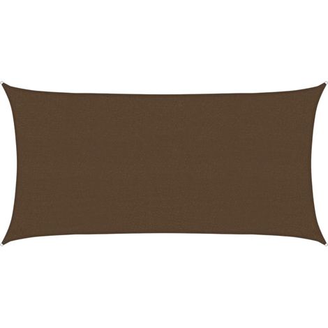 Vela Parasole 160 g/m² Marrone 2x4 m in HDPE vidaXL
