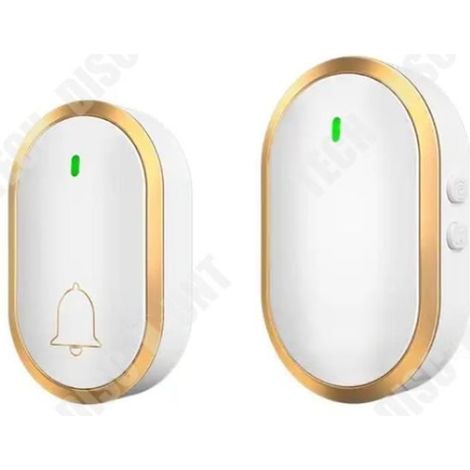 Sonnette connectée sans fil TD Gold, étanche, portée 300 m, IP47, Brilvibera (1/4)